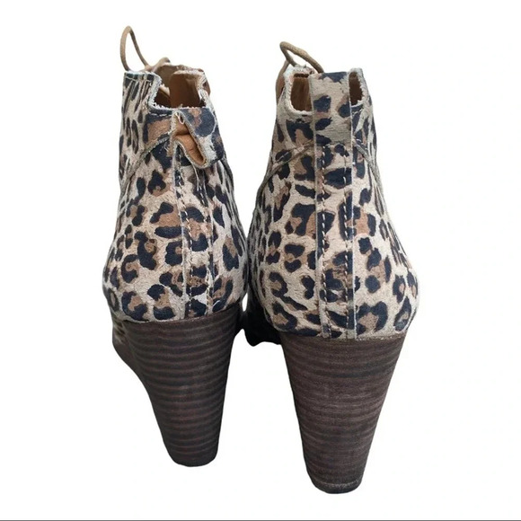 Lucky Brand animal print wedge yoanna size 8 - Picture 4 of 5